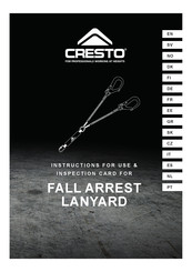 CRESTO FALL ARREST LANYARD Instructions For Use Manual