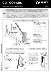 Erreka GO524BECI Quick Installation And Programming Manual