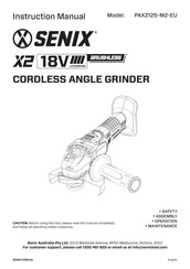 Senix PAX2125-M2-EU Instruction Manual