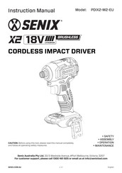Senix PDIX2-M2-EU Instruction Manual