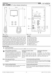 Videx 6286 Manual