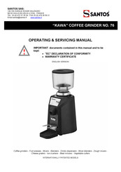 Santos KAWA 76 Operating & Service Manual