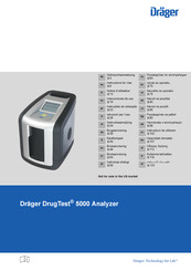 Dräger DrugTest 5000 Instructions For Use Manual