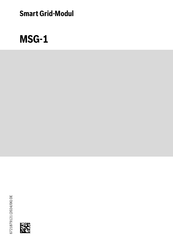 Bosch Thermotechnik Original Quality MSG-1 Manual