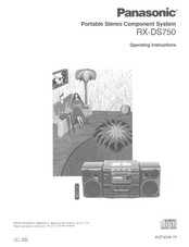 Panasonic RXDS750 - RADIO CASSETTE W/CD Operating Instructions Manual