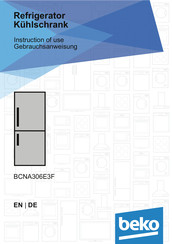 Beko BCNA306E3F Instructions Of Use