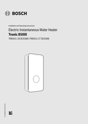 Bosch TR8501i 27 DESOAB Installation And Operating Instructions Manual