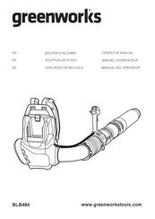 GreenWorks BLB484 Operator's Manual