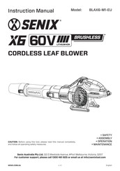 Senix BLAX6-M1-EU Instruction Manual