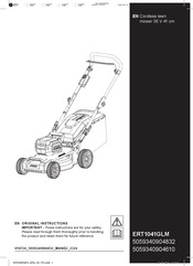 Kingfisher ERT1041GLM Original Instructions Manual