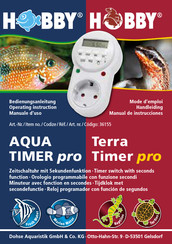 Hobby Terra Timer pro Operating	 Instruction