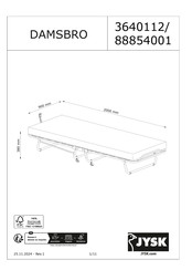 Jysk DAMSBRO 3640112 Manual