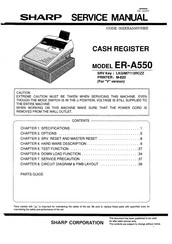 Sharp ER-A550 Service Manual