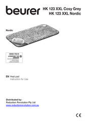 Beurer HK 123 XXL Cosy Grey Instructions For Use Manual