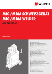 Würth MIG 500 PULSE Translation Of The Original Operating Instructions