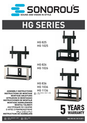 Sonorous HG 1036 Assembly Instructions Manual