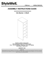 StyleWell 7260015HD Assembly Instruction Manual