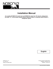 Norcold Polar NV8DC Series Installation Manual