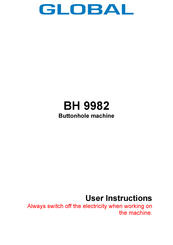 Global BH-9982 User Instructions