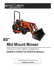 Bad Boy 60'' Mid Mount Mower Owner’s Operator Service Manual