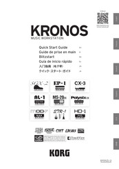 Korg KRONOS3-61 Quick Start Manual