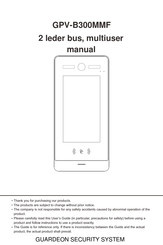 GUARDEON GPV-B300MMF Manual