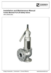 Forbes Marshall SRV1 Installation And Maintenance Manual