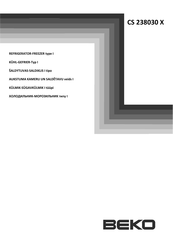 Beko CS 238030 X Instructions For Use Manual
