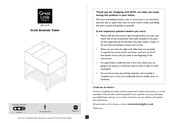 Great Little Trading Croft Bedside Table Quick Start Manual