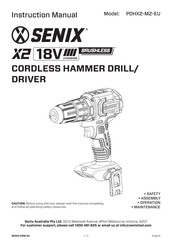 Senix PDHX2-M2-EU Instruction Manual