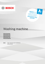 Bosch WGG254Z0SN User Manual And Installation Instructions