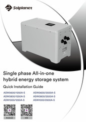Solplanet ASW 1000/1250A-S Quick Installation Manual