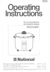 National SR-W06NA Operating Instructions Manual