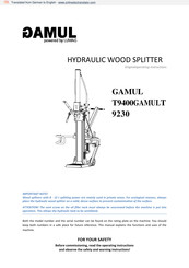Lumag GAMUL T9400 Original Operating Instructions
