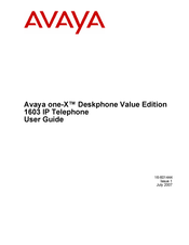 Avaya one-X Deskphone Value Edition 1603 User Manual