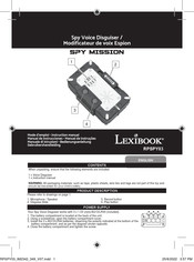 LEXIBOOK SPY MISSION RPSPY03 Instruction Manual