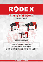 RODEX RDX227 Instructions Manual