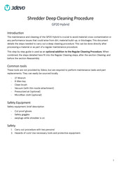 3devo GP20 Hybrid Cleaning Procedure