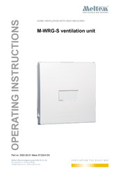 Meltem M-WRG-S Operating Instructions Manual