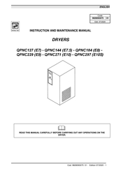Atlas Copco QPNC271 Instruction And Maintenance Manual