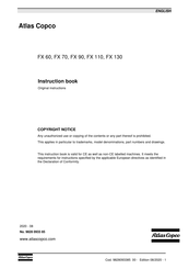 Atlas Copco FX 70 Instruction Book