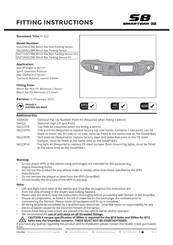ARB SB SMARTBAR SA273AA223BK Fitting Instructions Manual