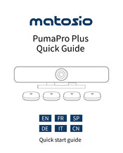 Matosio PumaPro Plus Quick Manual