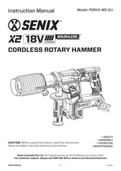 Senix PDRX2-M2-EU Instruction Manual