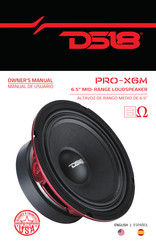 Ds18 PRO-X6M Owner's Manual