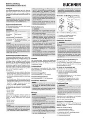 EUCHNER NZ2VZ-2131E-10C-FW Operating Instructions Manual