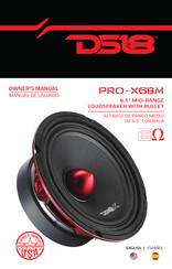 Ds18 PRO-X6BM Owner's Manual