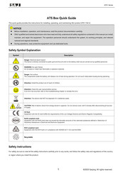 SAJ ATS1-T63-A Quick Manual