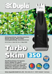 Dupla Turbo Skim 350 Operating Instructions Manual