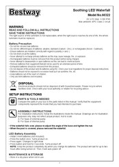 Bestway LAY-Z-SPA 60322 Manual